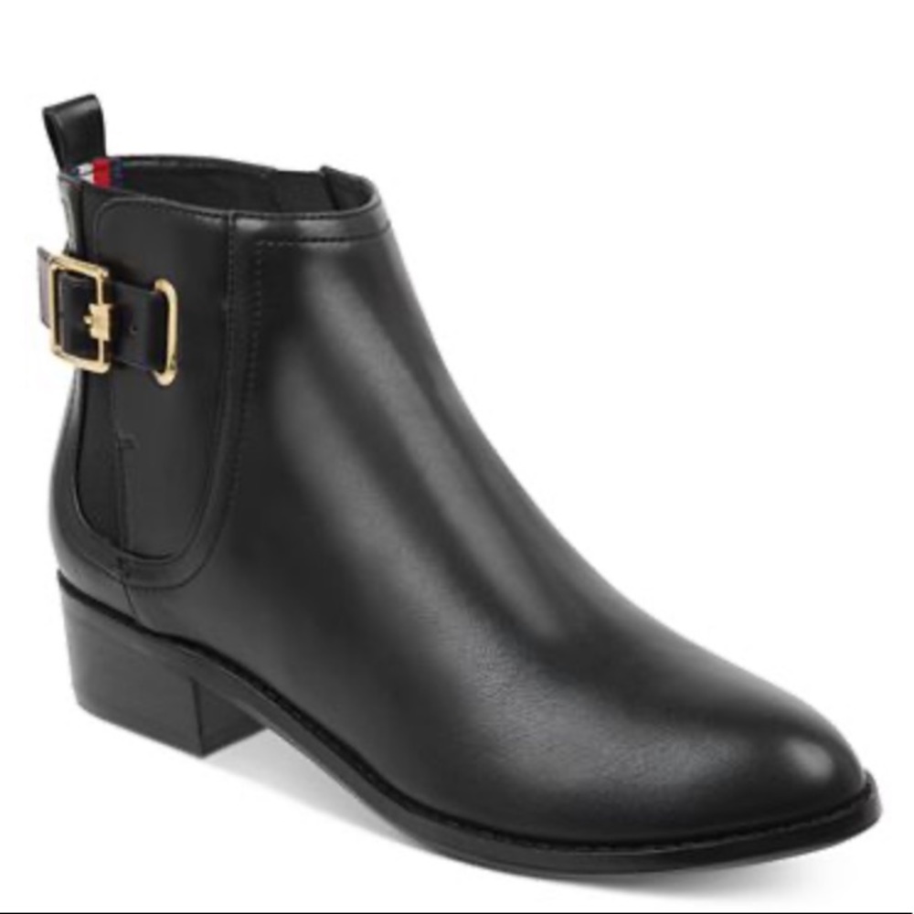 Tommy Hilfiger Black Ankle Boots